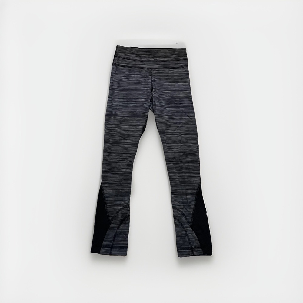 Lululemon Leggings Women's 2 Gray Run Inspire Crop II Dance Casual Training